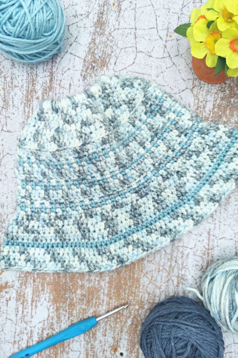 Ponytail Bucket Hat Crochet Pattern
